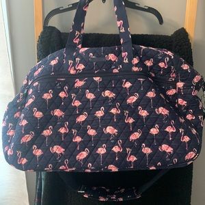 Vera Bradley Flamingo Duffle bag/set